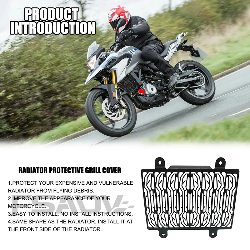 For BMW G310GS G310R G 310 GS R 2016 - 2023 2022 2021 2020 2019 2018 2024 Radiator Grille Guard Cover Protector Motorcycle Parts