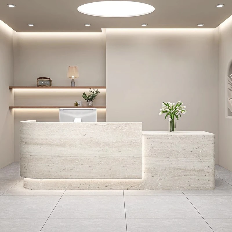 

Beauty Unique Reception Desks Salon Hotel Minimalist Display Reception Desks Welcome Nail Comptoire Accueil Commercial Furniture