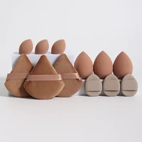 12-Piece All-Purpose Makeup Sponge Set, Made of 3 Loose Powder Puffs, 3 Mini Air Cushion Puffs, 3 Beauty Eggs and 3 Mini Beauty 3