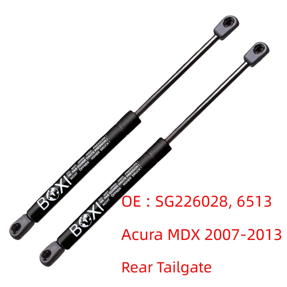

BOXI 2Pcs Gas Springs Liftgate Lift Supports SG226028, 6513, 74820STXA112 Dampers Fit for Acura MDX 2007-2013 With Out Power