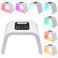 7 Colours LED Light Therapy w/ Eye Protection,PDT Face Mask,Red Light Lamp for Skin Circulation, Anti-Ageing, Wrinkles&Sagging