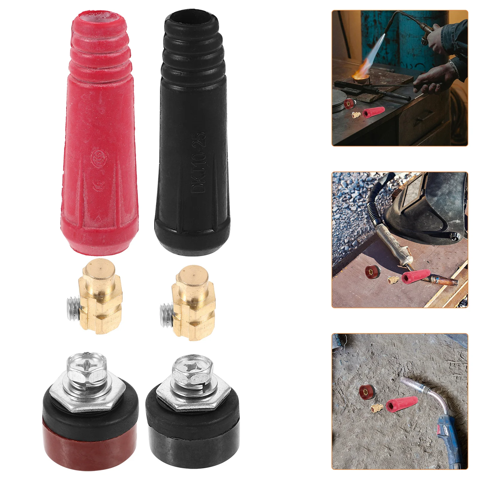 

1Set Welding Quick Connector Plug Socket Efficient Durable Wear Resistant Panel Connector Suitable for Welding
