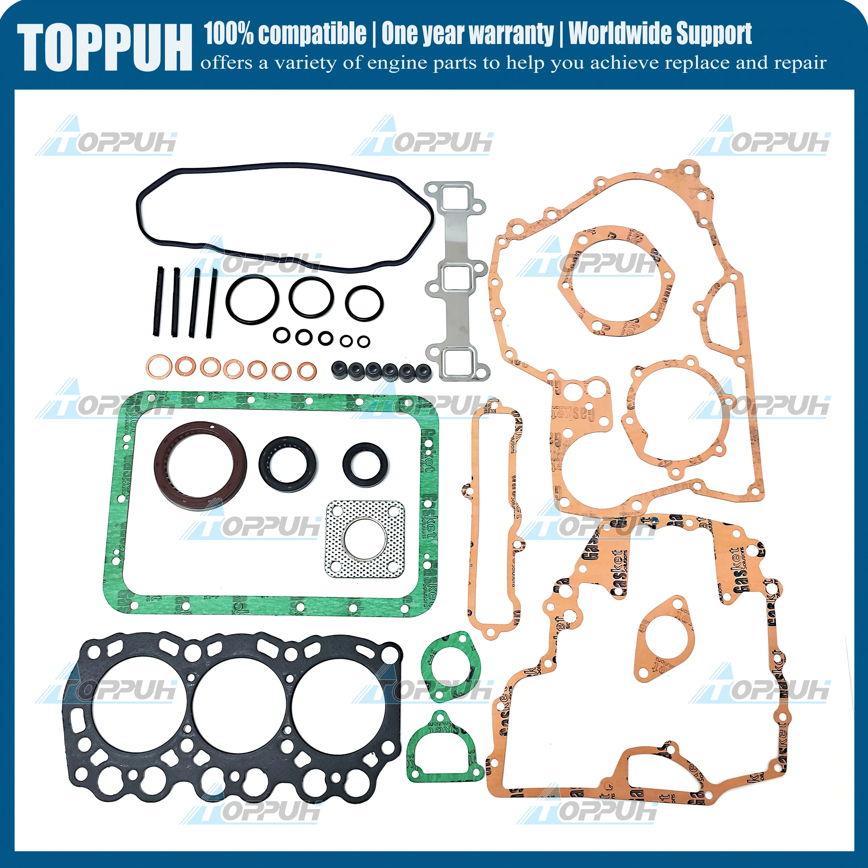 

For Mitsubishi L3E Diesel Engine Gasket Kit For Tractor Loader and Generator