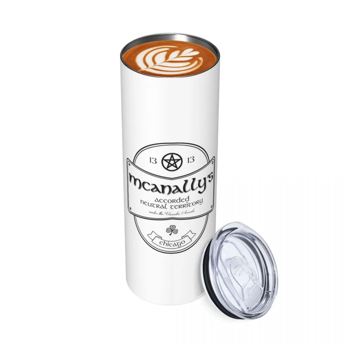 Wizard B Stainless Steel Tumbler Vacuum Insulated Mugs Thermal Cold Cups Straw With Lid 20oz