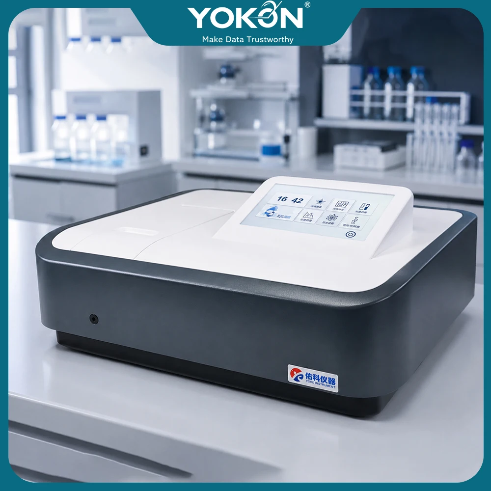 YOKON UV-Vis Spectrophotometer 721 722N 752N 220V Lab Grade with CE for Chemical & Pharmaceutical Analysis