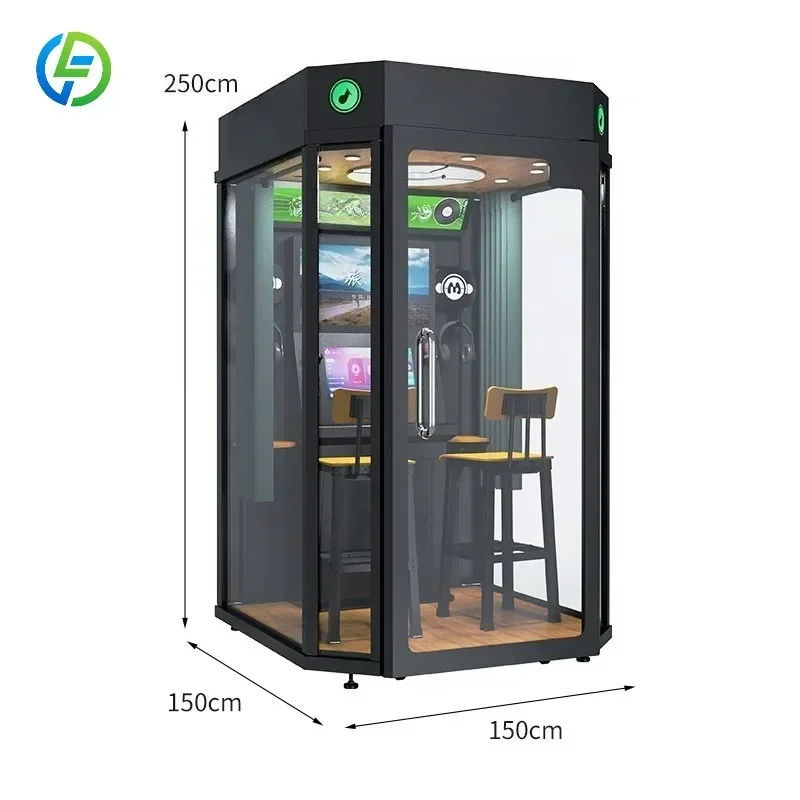 FL Customized Commercial Karaoke Vending Machine Built‑in High‑end Audio System Self‑service Mini KTV Booth With Wifi Function