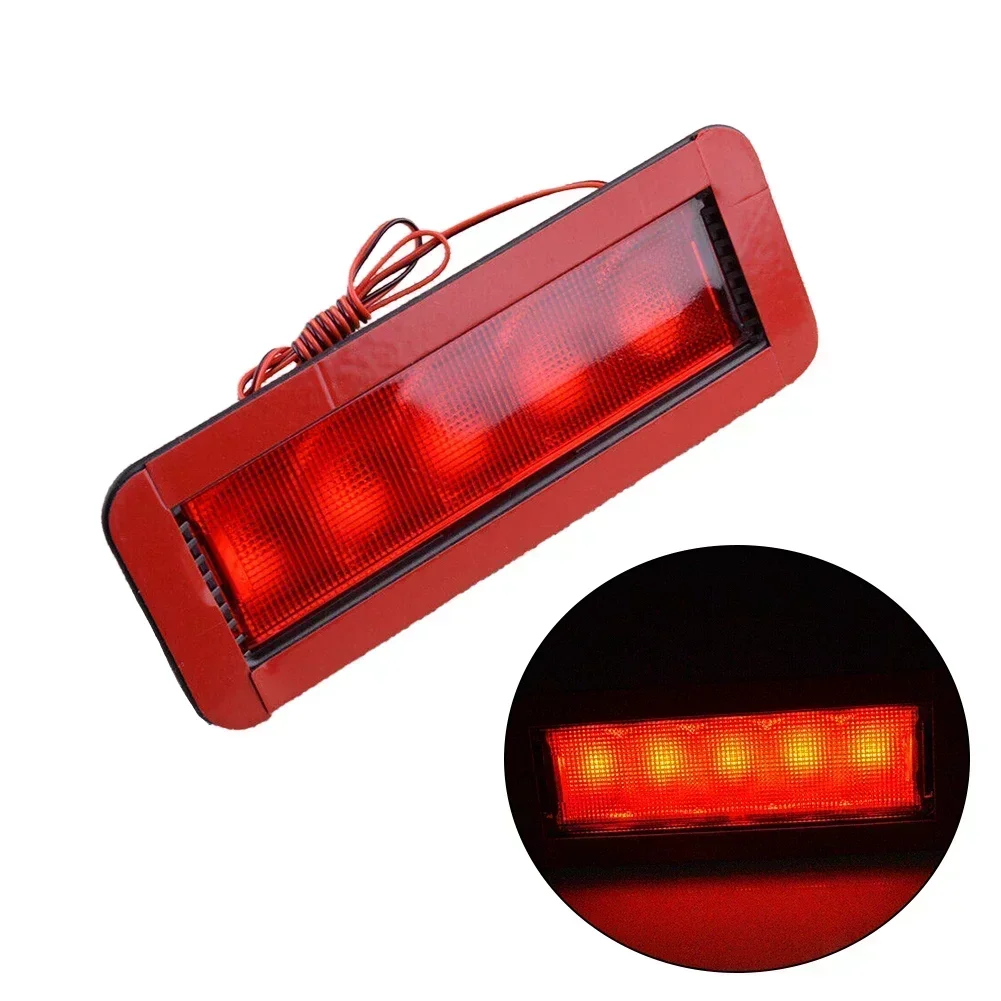 Universal Car Brake Lights 5LED High Mount Level Third 3RD Brake Stop Rear Tail Lamp Car Accessories Brake Lamp 17*5cm