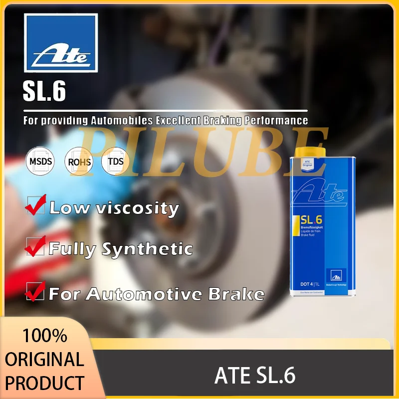 ATE SL.6 Prodotto originale automobilistico per liquido freni a bassa viscosità completamente sintetico ad alte prestazioni