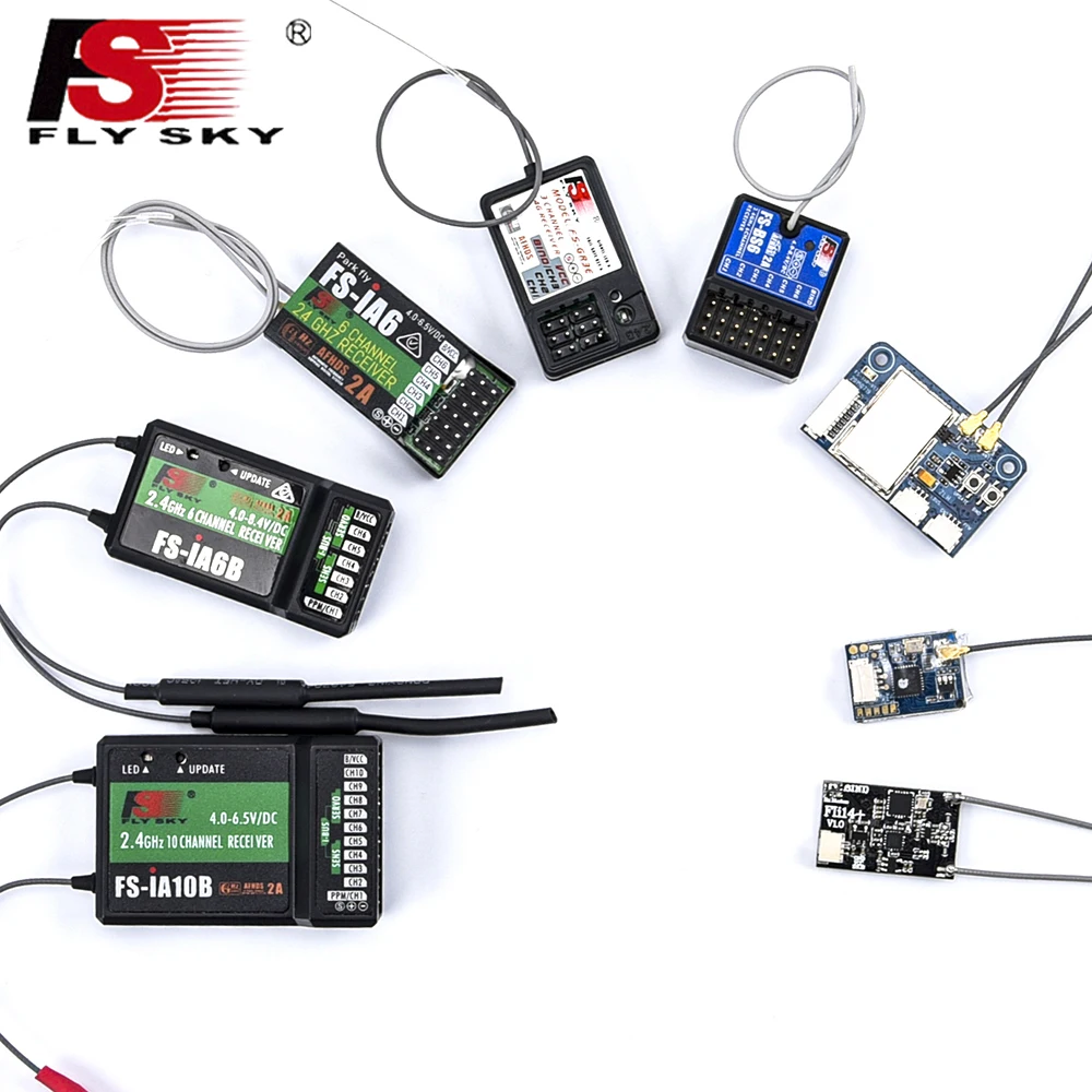 FS iA6 iA6B X6B A8S R6B iA10B RX2A FS-GR3E Fli14 Receiver Radio Controller for FLYSKY I6 I6X I6S RC FPV Drone Airplane 1