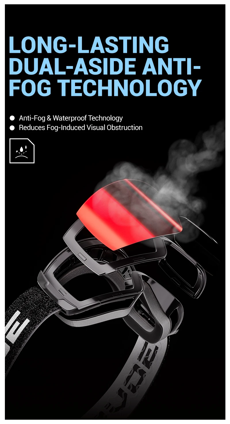 Kapvoe Neue Outdoor Photochromatische Skibrille mit Anti-Beschlag-Gläsern, UV400-Schutz, Skibrille für Männer und Frauen, Schnee-Sonnenbrille, Sportbrille – Detail 2