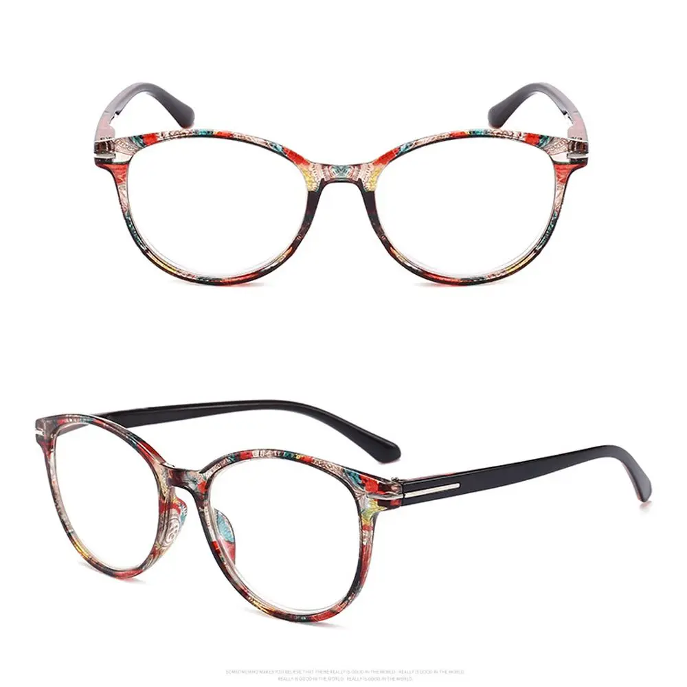 Marco de bisagra de resorte para presbicia, gafas de lectura con estampado de flores, gafas para hipermetropía, gafas para presbicia, gafas para computadora