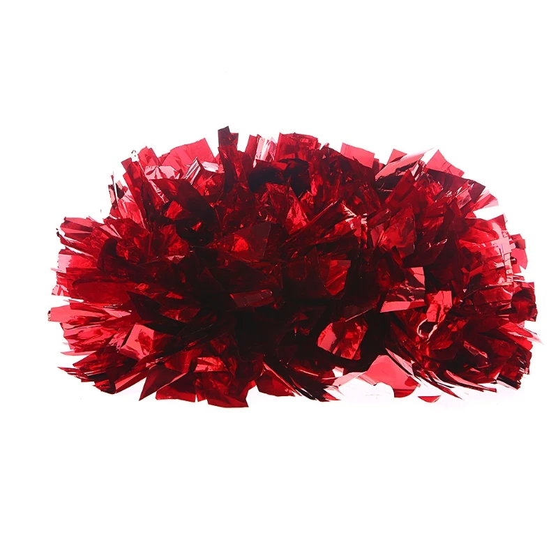 Cheerleader Cheerleading Pom Poms, Plastic Handheld Cheerleader Pompoms for Sports, Team Spirit, Cheering Party Dance