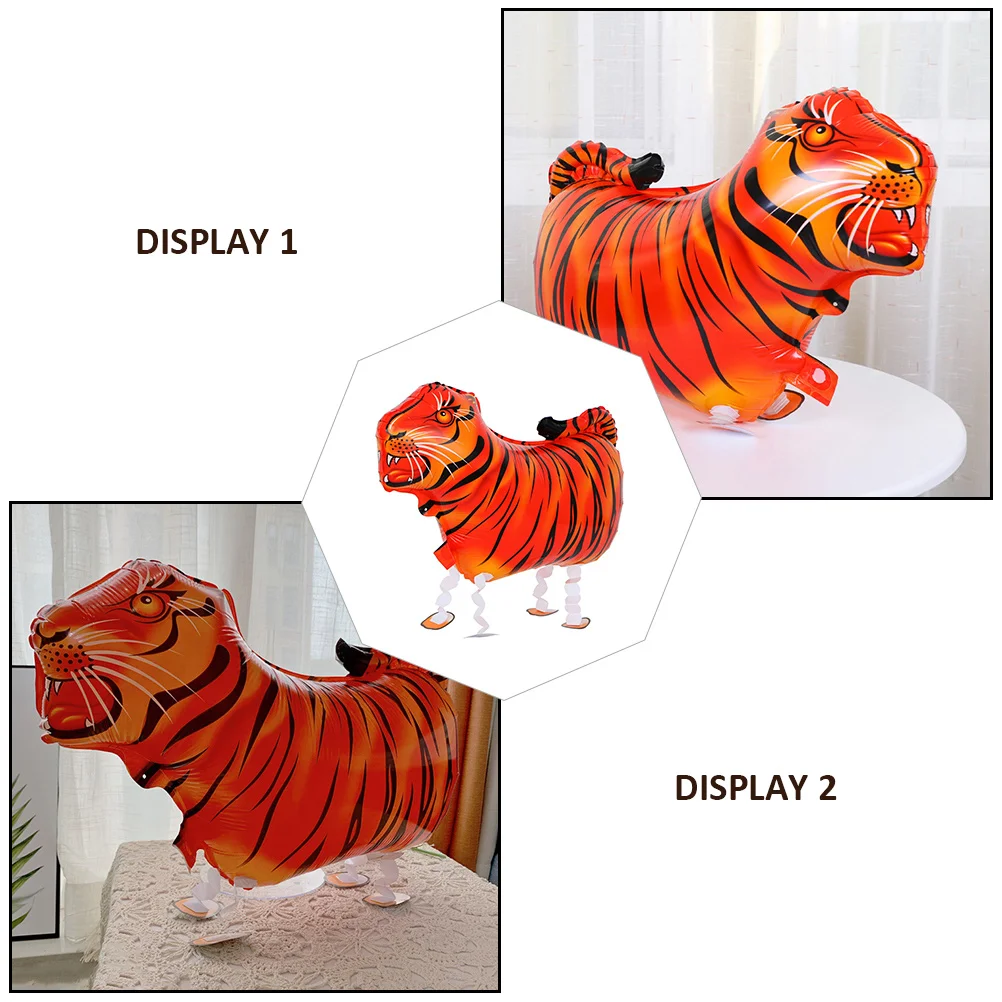 

5pcs Balloon Decorative Aluminium Foil Bright Color Cartoon Scene Layout Prop Animal Scene Layout Photo Prop
