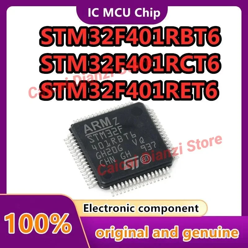 

STM32F401RCT6 STM32F401RBT6 STM32F401RET6 STM32F401VCT6 STM32F401RDT6 STM32F401CBU6 STM32F401CBU7 QFP64 chip 100% New original