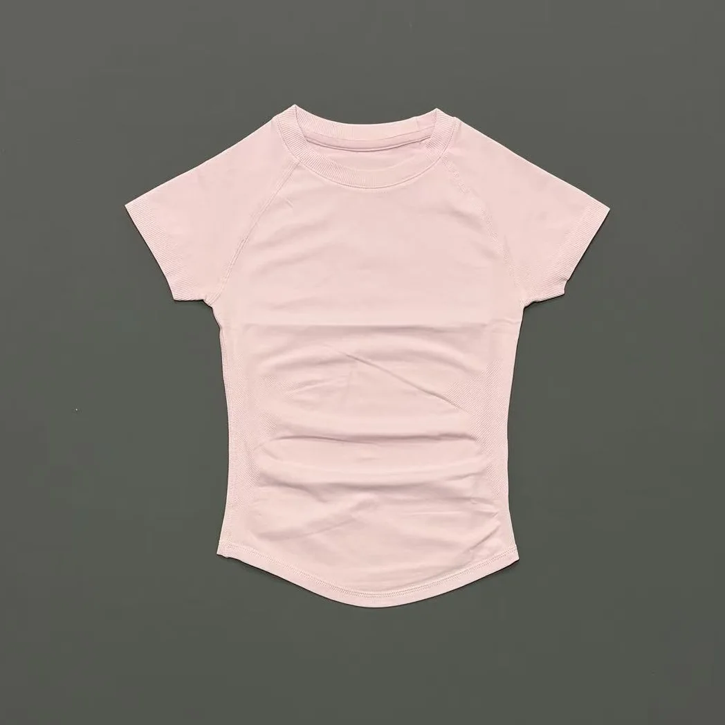 HISTELLO Kurzarm-Fitness-T-Shirt, schnell trocknend, schmale Passform, atmungsaktiv, nahtlos, für Training, Yoga, Fitness, Laufen, Freizeit, Sport – Detail 23