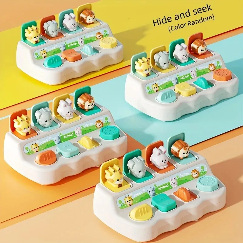 Sensory Peek-a-Boo Discovery Box: Multifunctional Toy to Boost Baby's Finger Dexterity & Brain Power Through Playful Exploration