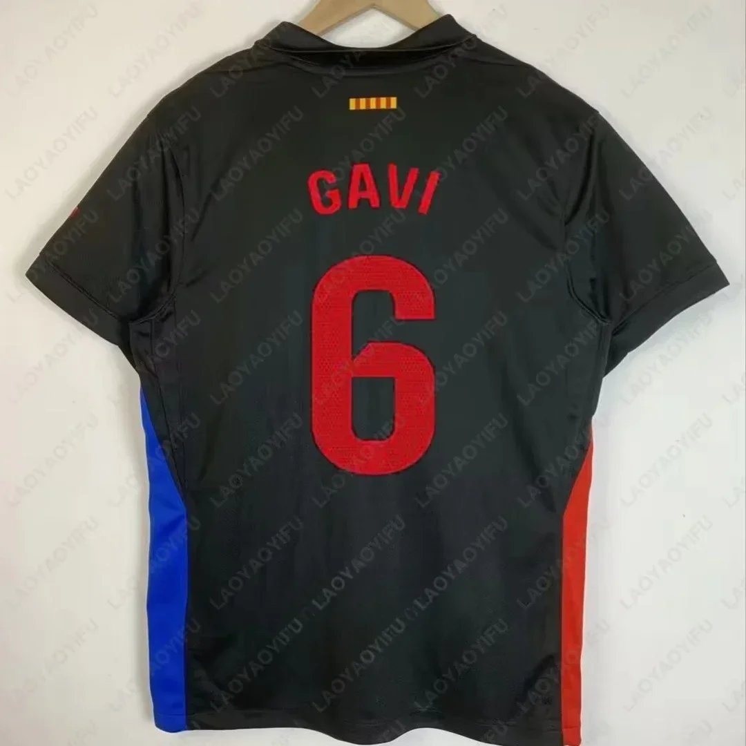 Klassisches Barcelone Away Game Man Fans De Football T-Shirt Nr. 19Lamin Yamal Robert Lewandowski T-Shirts Commémorer Les Hauts