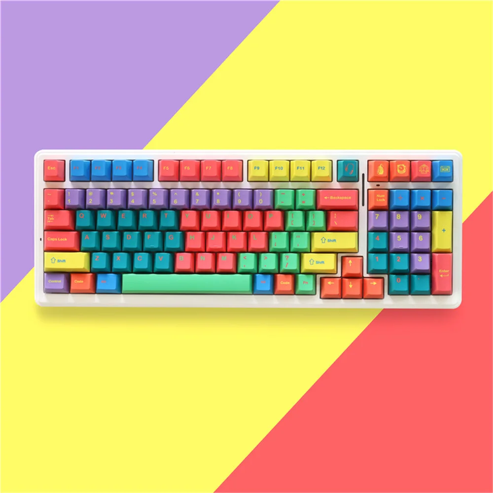 Trench coat PBT color double color-blocking keycaps sublimation original highly adapted mechanical keyboard cap