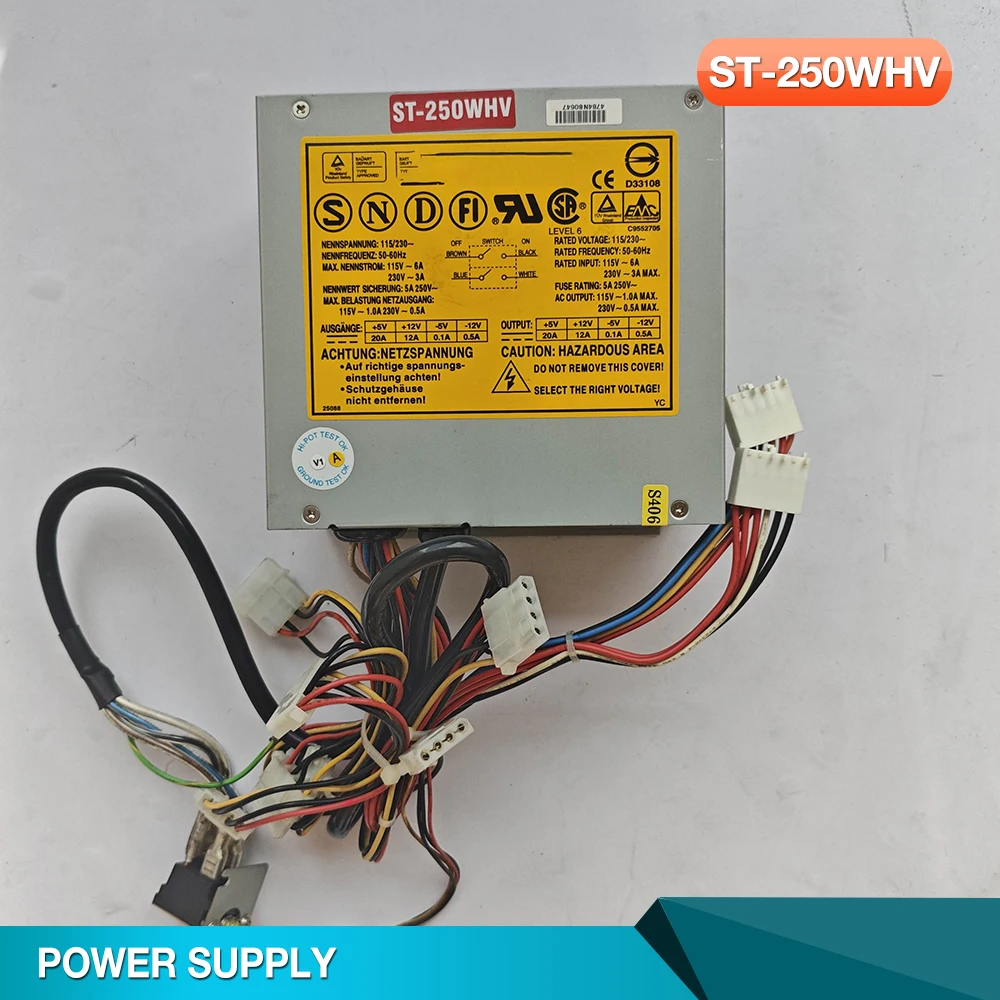 

Блок питания промышленного компьютера ST-250WHV 250W AT