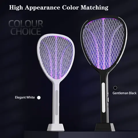 3-i-1-utvidgning av elnätet elektrisk myggsmugg 3000V C-typ laddningsbar mygg- och flugdödare 8 best sales myggelektrisk - №8