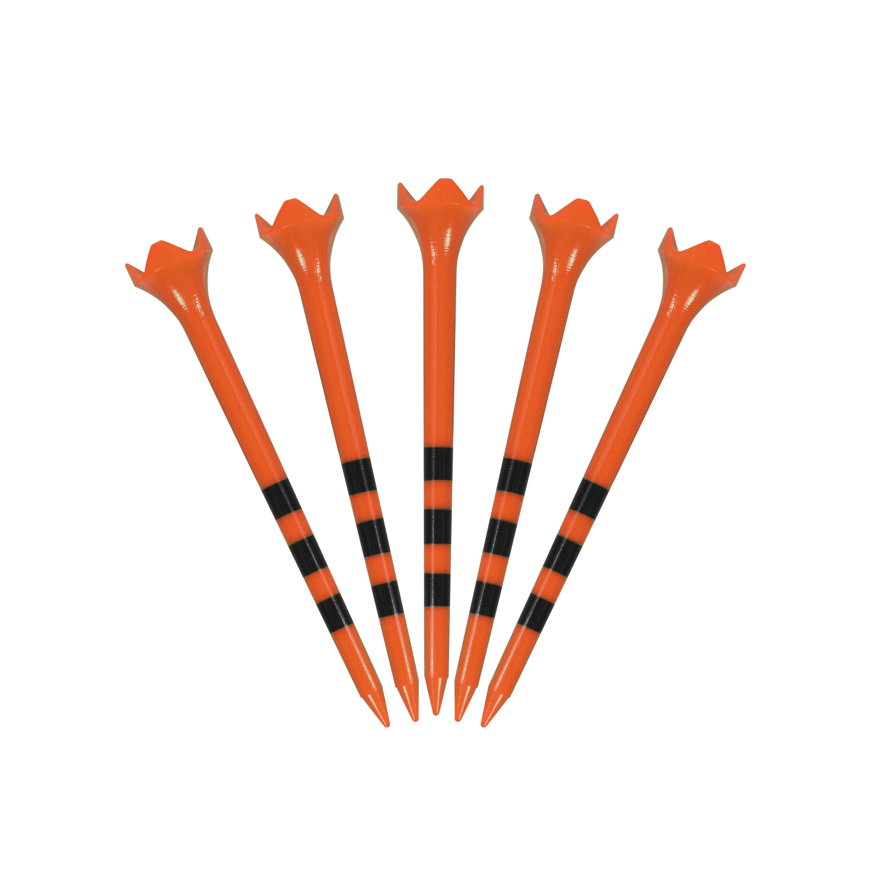 100 Stück Kunststoff-Golftees mit Höhenmarkierungen, geringer Reibung, 70 mm, 83 mm, mehrfarbige Golftees, Großpackung für alle Golfschläger – Detail 9