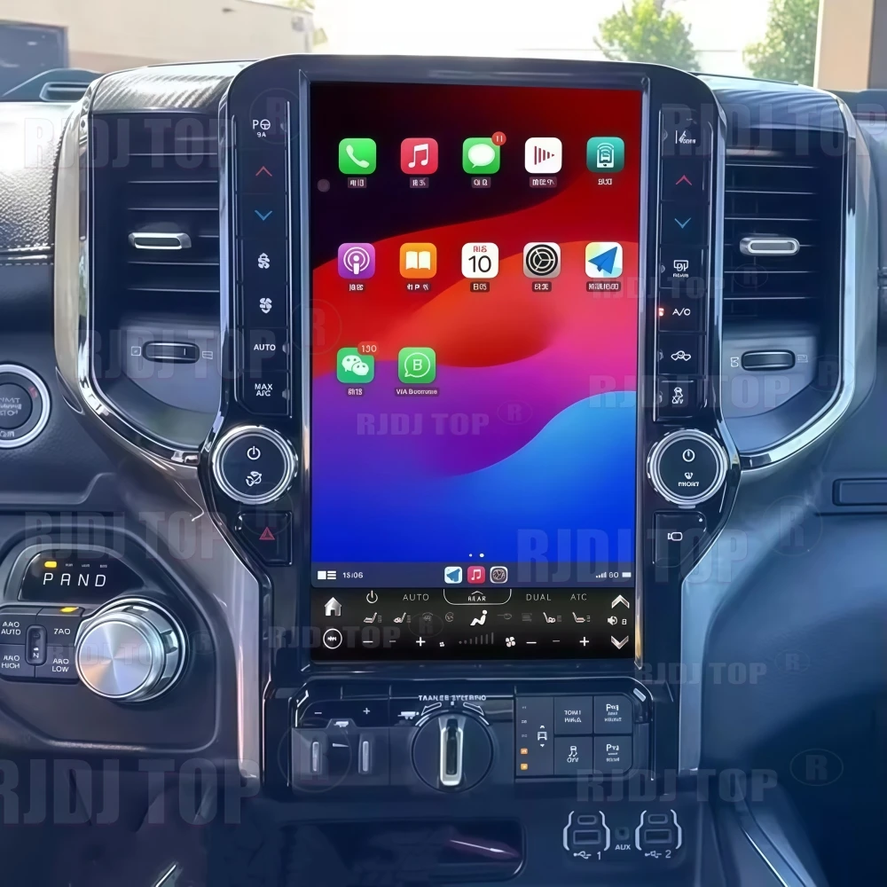 13.6 بوصة أندرويد 13 ل دودج رام 1500 2500 3500 2019 - 2022 راديو السيارة الوسائط المتعددة السيارات مشغل استريو شاشة تعمل باللمس GPS رئيس وحدة #5