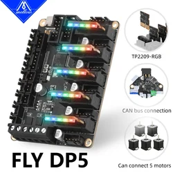 Mellow Fly DP5 DIY 3D Printer Parts Control Board 32-bit ARM Chip, PCIe, RGB Driver Klipper Support Motor Driver Impressora 3D