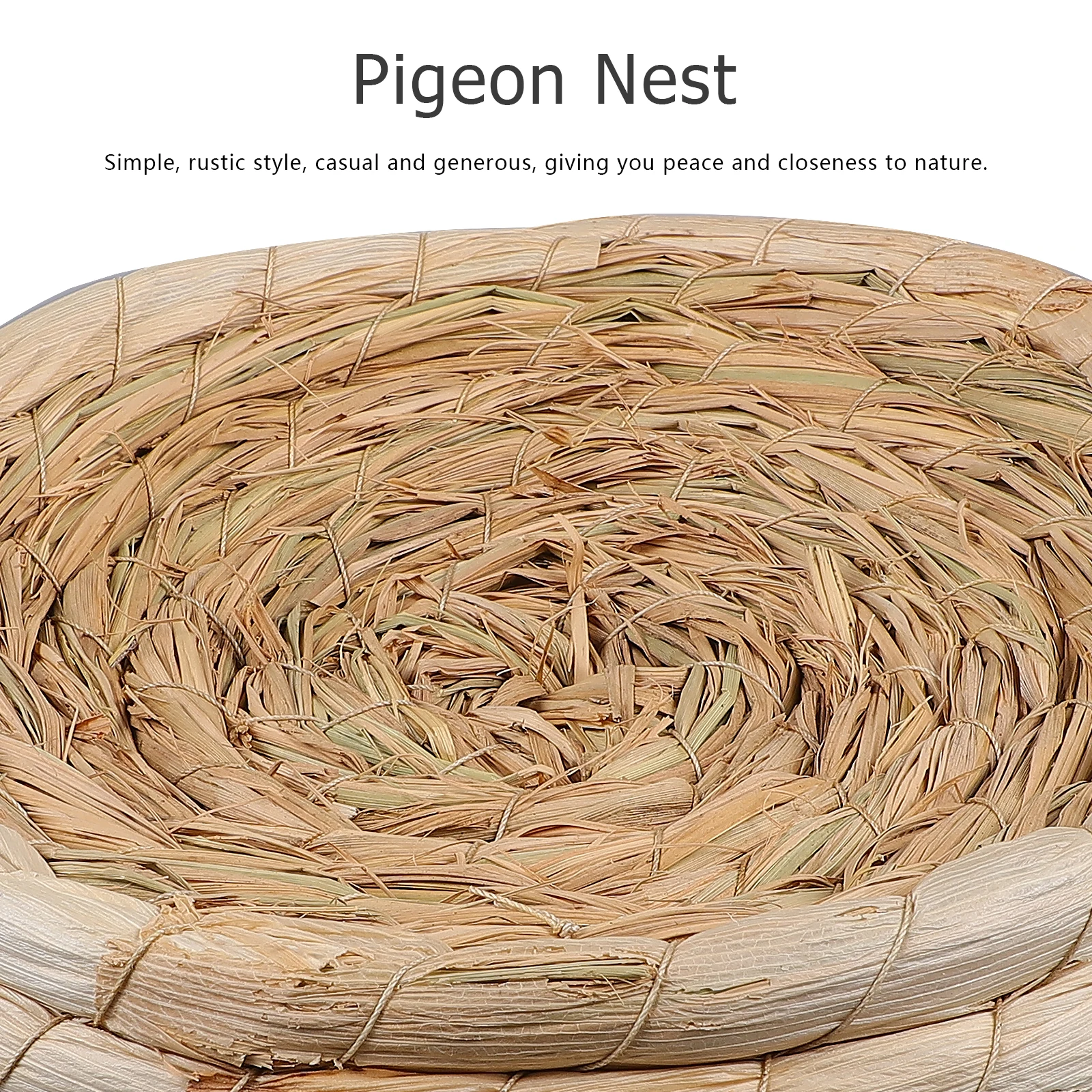 2 قطعة عش الطيور الحمام القوي المنسوج يدويًا مادة ممتازة قوية قابلة للتنفس من الصعب تشويه هدية إبداعية عش الحيوانات الأليفة #1