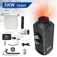 Diesel Air Heater 12V/24V 2-8KW Compatible Diesel Parking Heater with LCD Remote Control Small Size Boat Car RV Truck Indoor