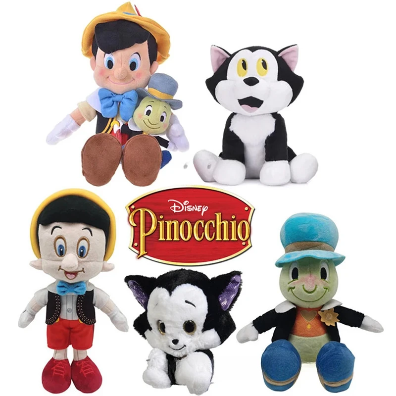 

Disney Cartoon Pinocchio Jiminy Cricket Figaro Plush Toys Dolls Gifts Cute Pinocchio Disney Stuffed Toys Decoration Kids Gifts