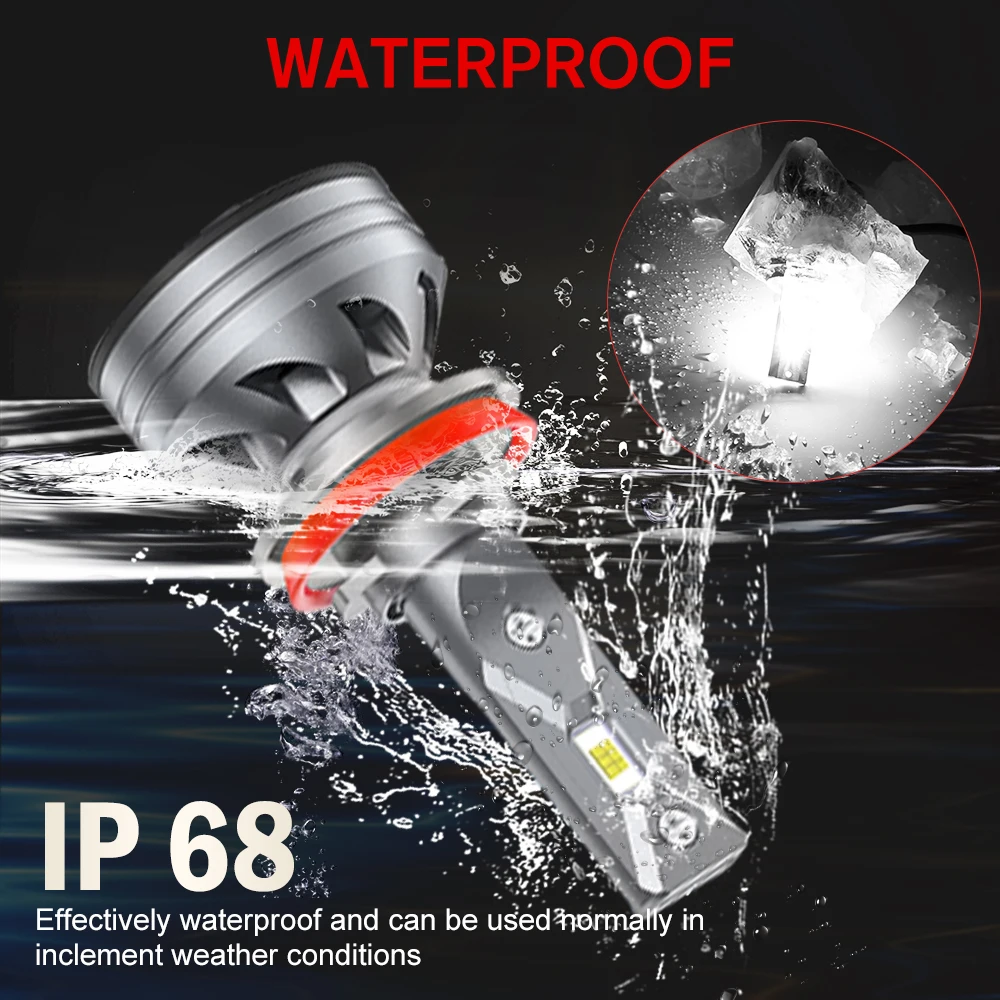 HL 2 قطعة H7 H1 LED سيارة العلوي Canbus لا خطأ 9005 9006 HB3 HB4 LED مصباح تلقائي 6000K LED ضوء لمبة للسيارات دراجة نارية 12 فولت 24 فولت #4