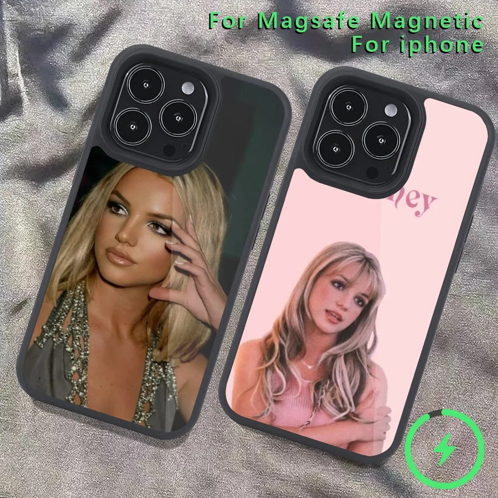 Britney Spear Phone Case  For iPhone 14 13 12 11 15 Pro Max Magsafe Wireless Charge Plus Mini Cover