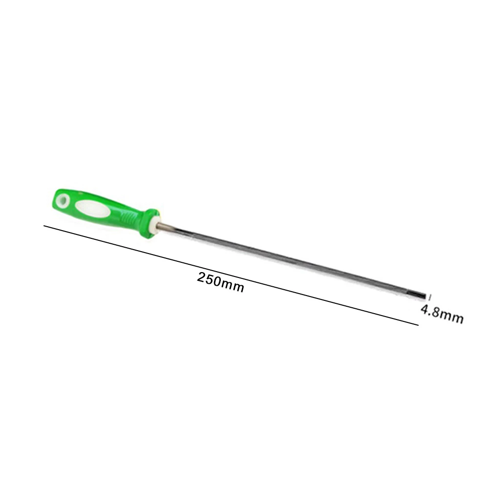 1 Stuks 4.0/4.8/5.5Mm Ronde Hoge Koolstofstaal Slijpen Kettingzaag Zaag Kettingvijlen Slijper Plastic Handvat Handgereedschap Accessoires