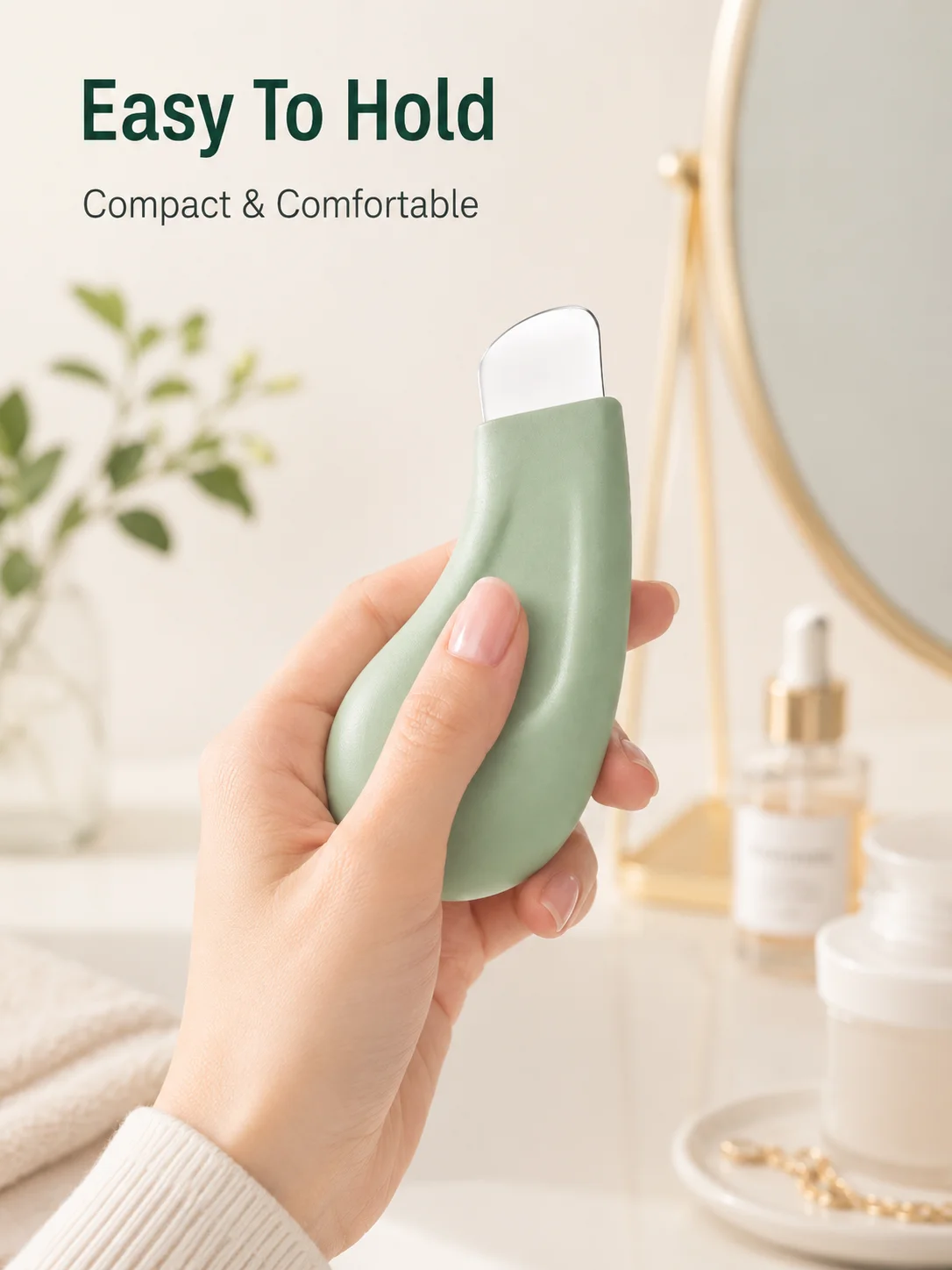 Facial Blackhead Remover Scraper Tool, Stainless Steel Comedone Extractor and Pore Cleaning Beauty Tool, Deep Cleansing Skin Care Spatula for Face, Chin, T-Zone, Oil Buildup, Whitehead Care, Portable Makeup Vanity Tool for Home Salon Travel Daily Use