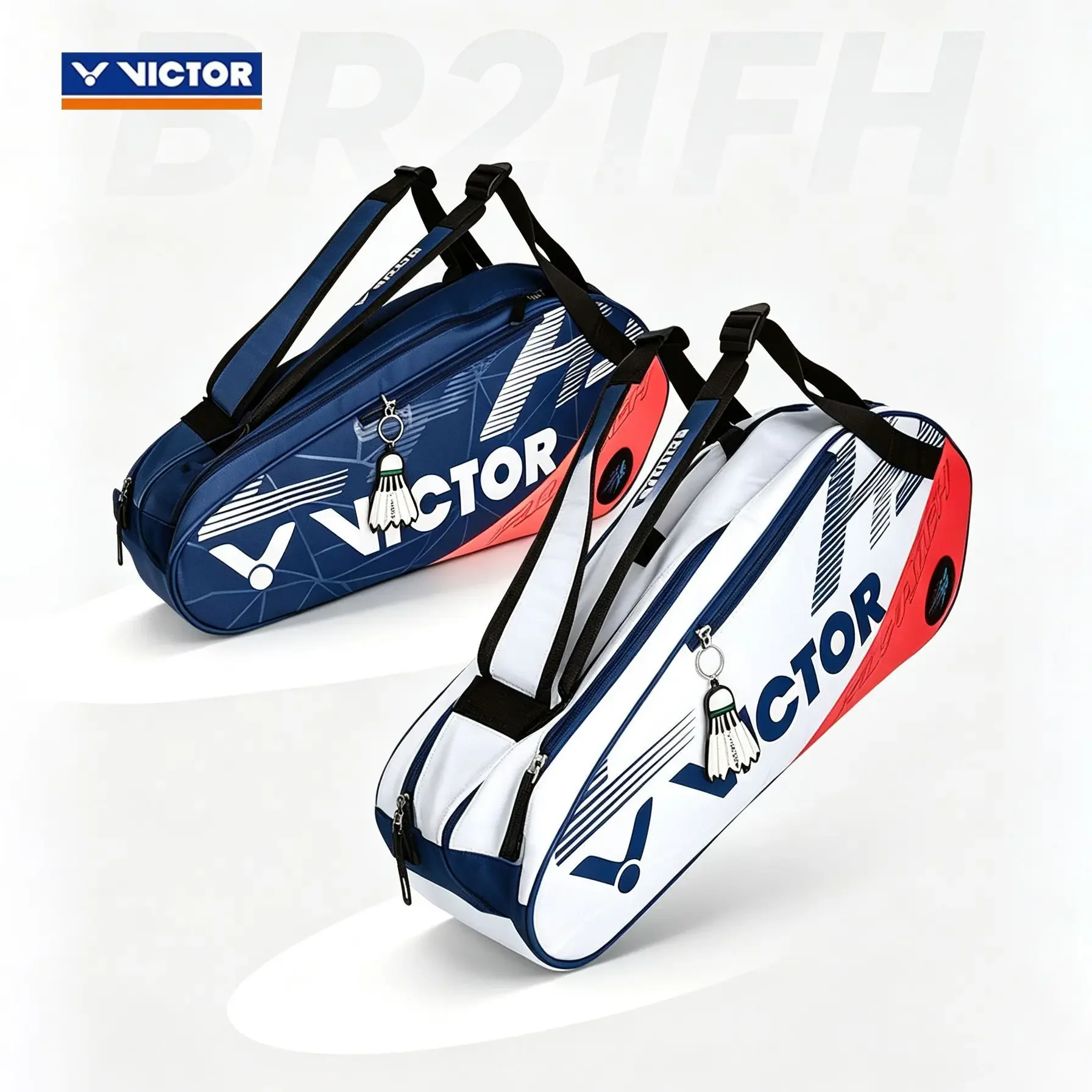 VICTOR BR21FH Badminton Kitbag 6 Racket Large Capacity Shoe Compartment Polyester