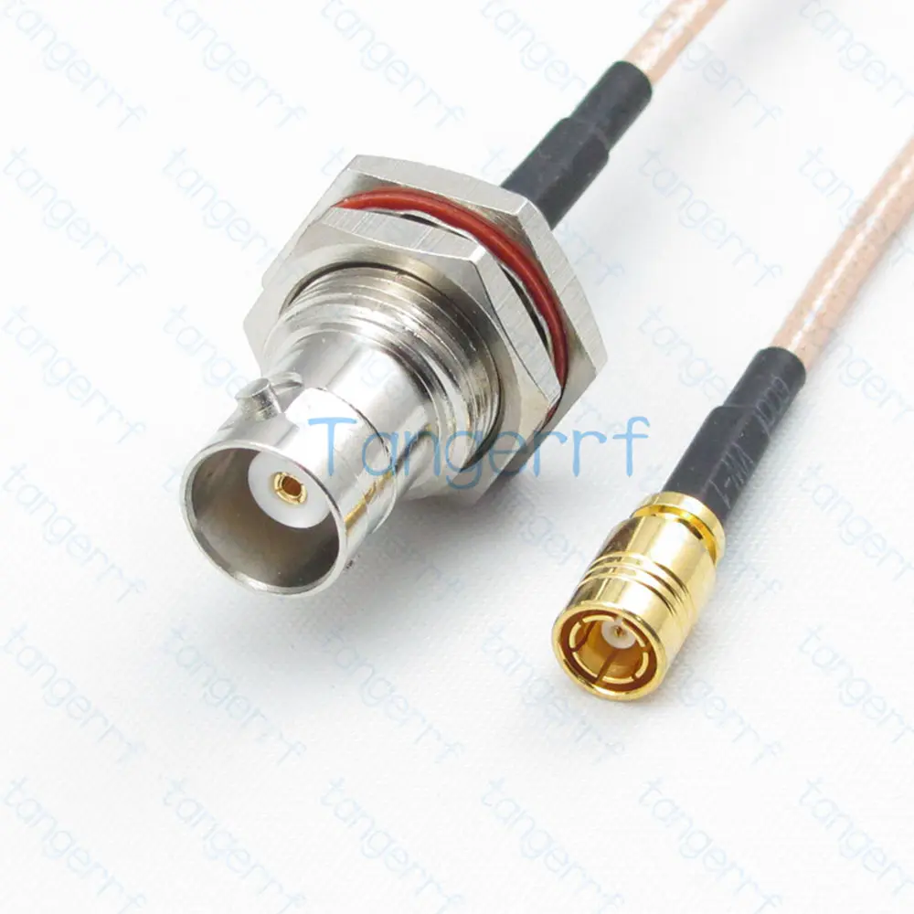 

BNC Female Bulkhead Waterpoof Jack to SMB Female RF Coaxia LOW LOSS RG316 Pigtail JumperCoaxial Straight Connector Cable Tanger