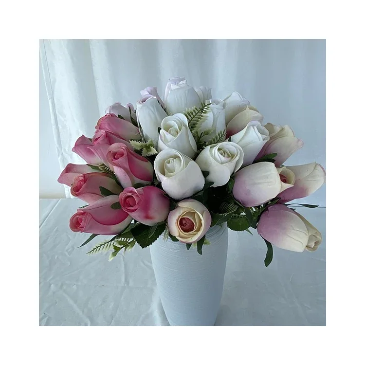 

High Quality Flowers Artificial Home Centerpiece Flower Heads 9 Little Rose Buds