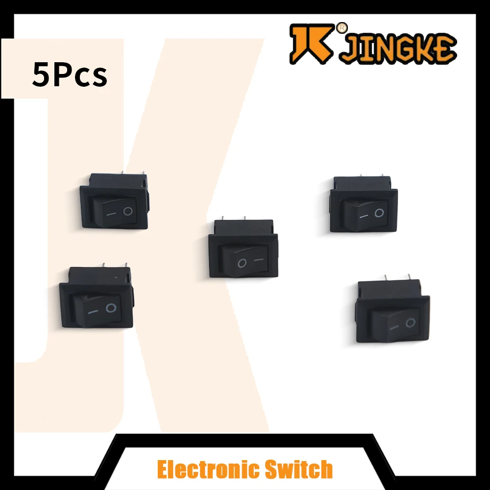 5Pcs KCD11 10x15mm Mini Rocker Switch SPST 2Pin 3A 125V 6A 2 Pin I/O 10*15mm ON/OFF Snap-in