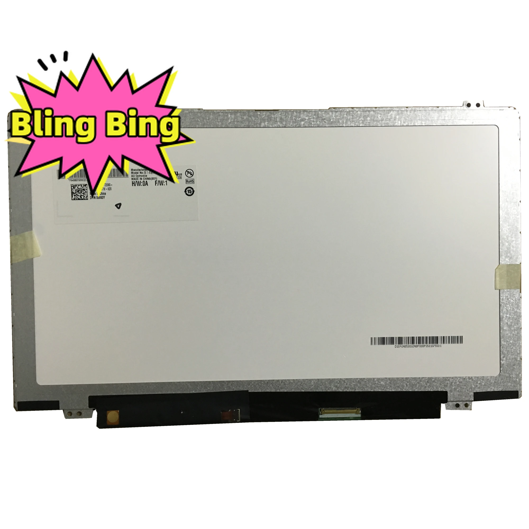 

B140XTT01.3 B140XTT01 14.0inch 1366 ×768 40pins Digitizer Display Laptop Screen LED With TOUCH Screen