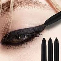 3PCS Waterproof Lasting Matte Eyeliner Gel Pencil Black Quick Drying Sweatproof Smudge Proof Natural Eye Liner Gel Pen Makeup