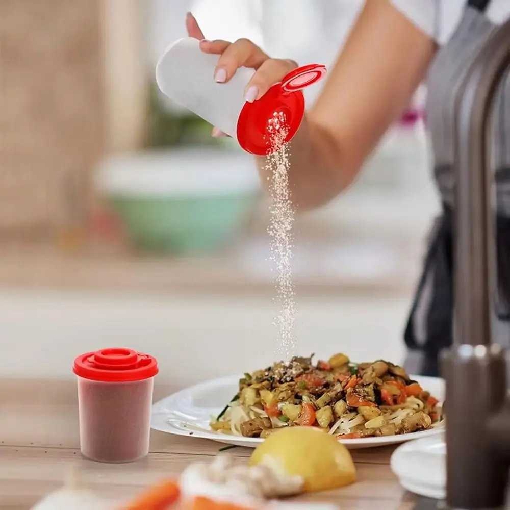 Durable Mini Salt and Pepper Spice Shaker Dustproof Plastic Seasoning Jar Insect-proof Seasoning Tools Kitchen