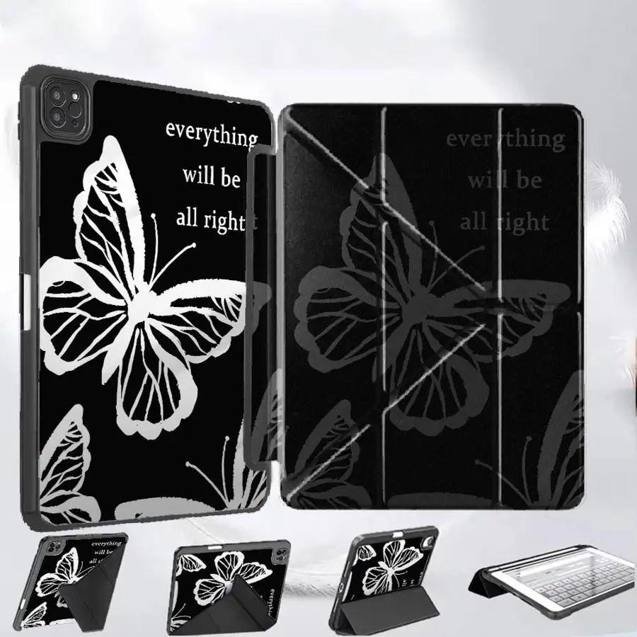 

Butterfly Pattern Tablet Case For iPad Pro 11th 10th 9th 8th 7th 12.9inch Pro 2025 Mini 6 7 Air 4 5 M3 M2 M4 11inch Holder Cover
