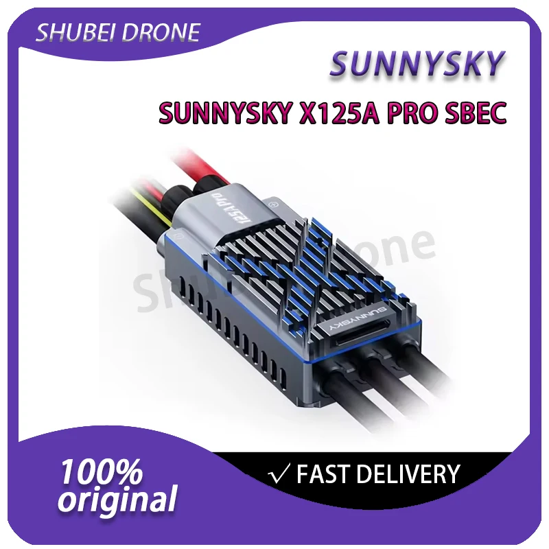 

SUNNYSKY X125A PRO SBEC 125A Brushless ESC 2-6S Lipo with 5.5V/8.4V 10A BEC for RC Airplane Fixed-wing Glider Drone Accessories