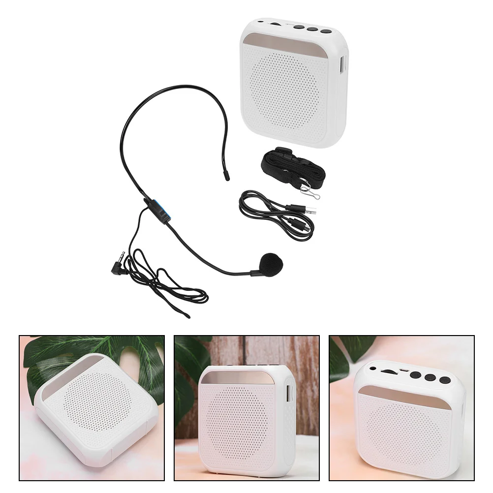 

1 set Portable Metal Voice Amplifier 2200Mah Rechargeable Long Working Time For Teacher Tour Guide Street Vendor Small Speaker