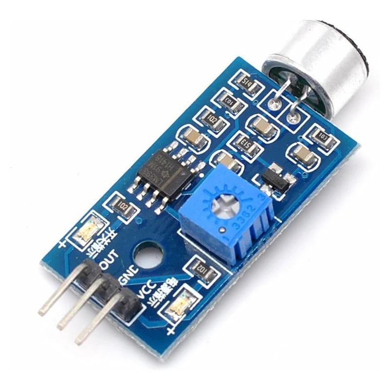 5 個の高感度サウンドセンサーモジュールサウンドコントロールセンサースイッチ検出ホイッスルスイッチマイクアンプ Arduino 用