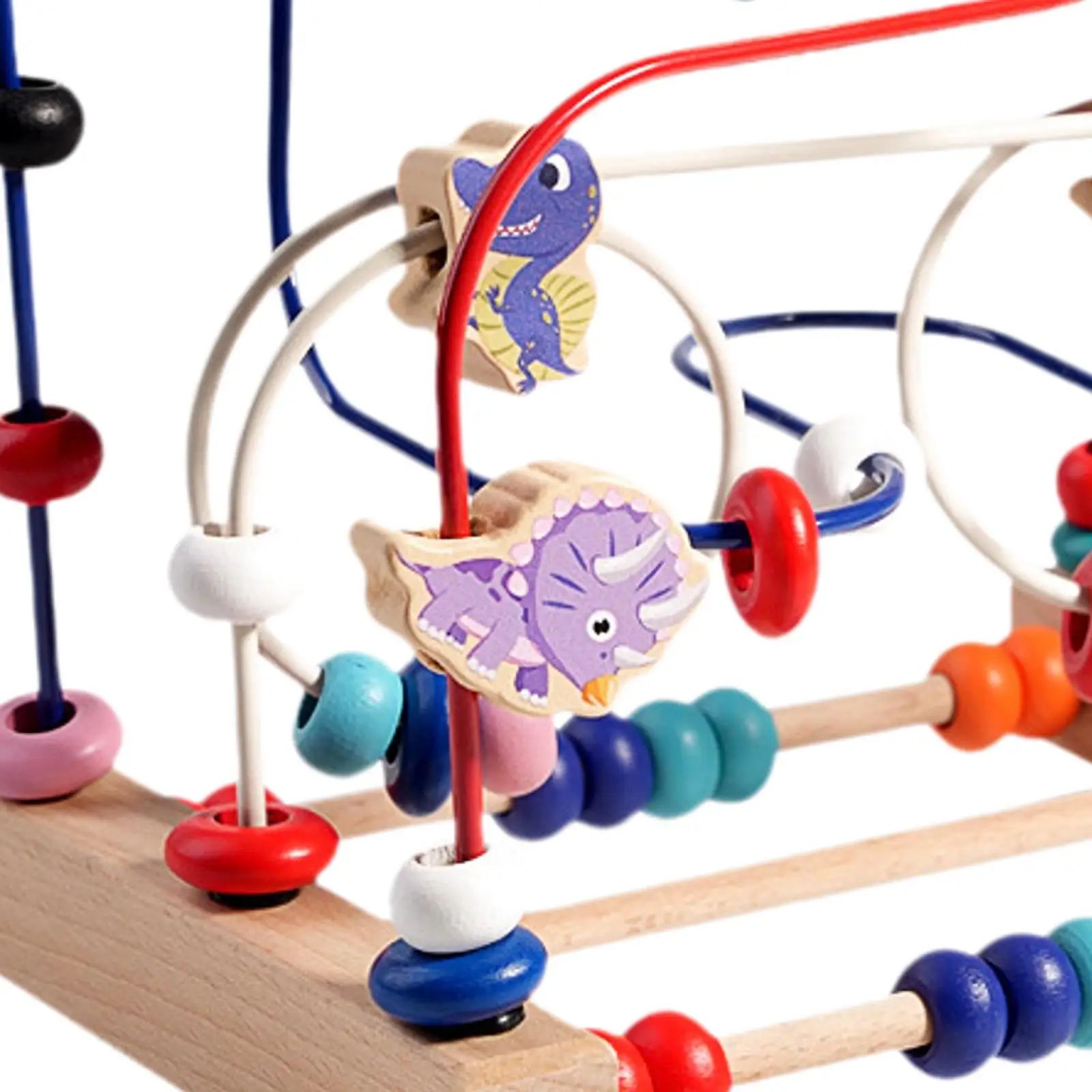 구슬 미로 장난감 색상 인식 공룡 구슬 미로 어린이 아기 연령 0-3세