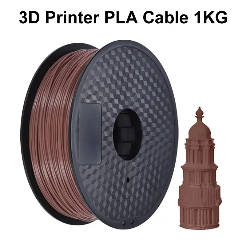 Cabo de Filamento Pla para Impressora 3D, Acessório de Impressão 3D, Fácil de Imprimir, Colorido, 1kg, 1,75mm