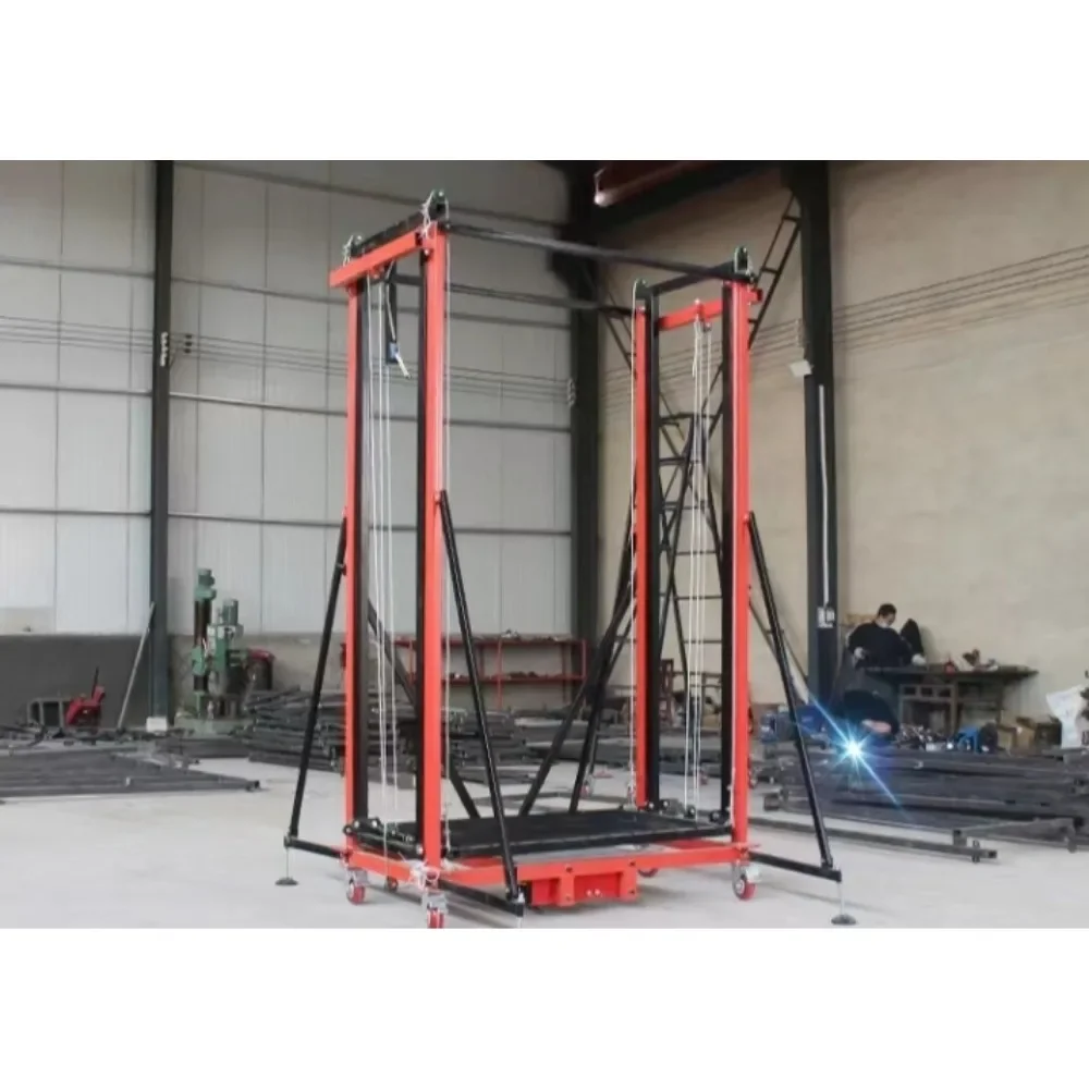 Andamio eléctrico teledirigido totalmente automático de elevación móvil plegable