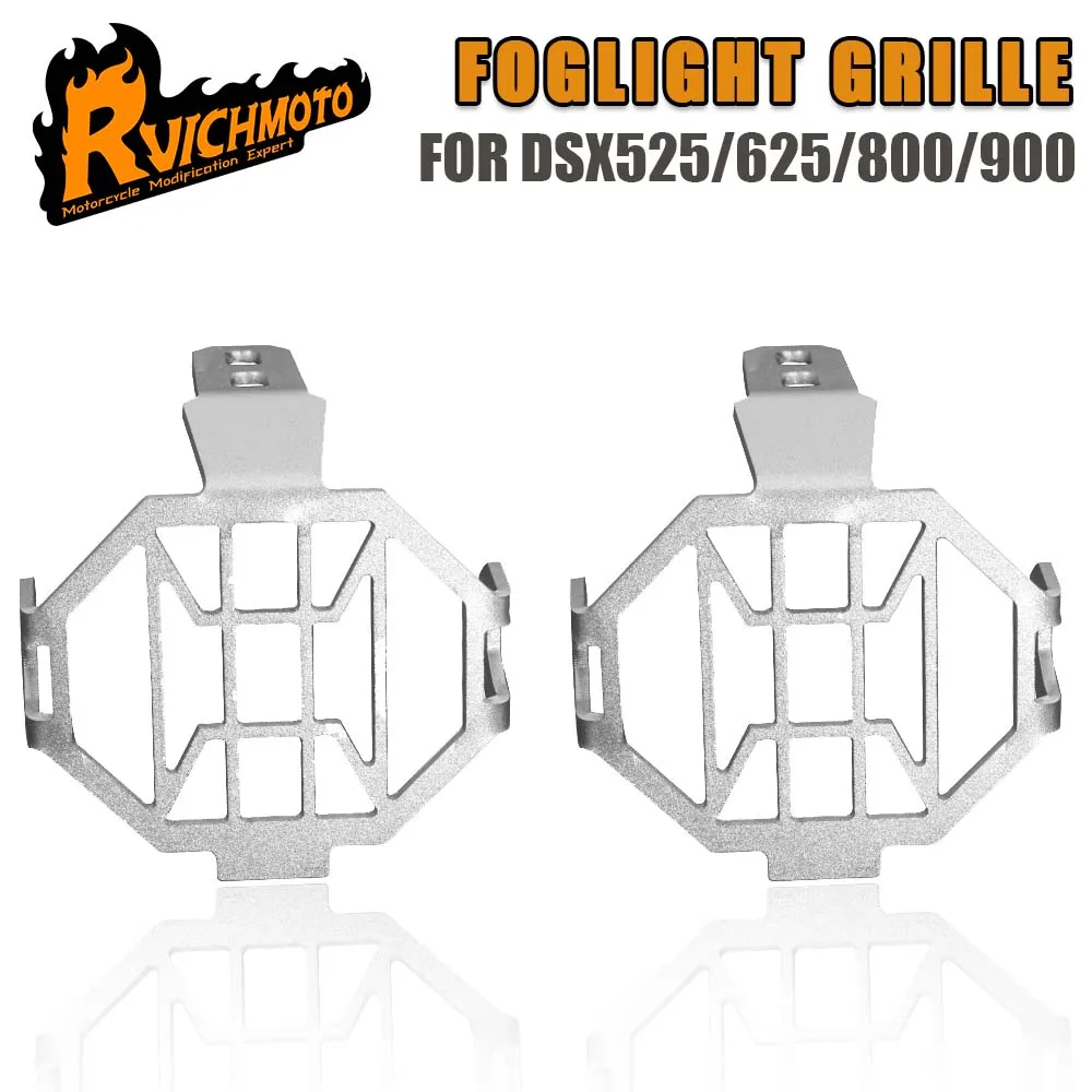 DSX 525 625 800 900 Motorcycle Foglight Guard Grille Cover For VOGE DS525X DS625X DS900X DS800X Rally Fog Lamp Light Protector