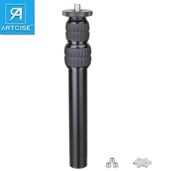 ARTCISE Tripod Center Column Aluminum Alloy Mount Extender Telescopic Rod 3 Section Pole for Monopod DSLR Outdoor Macro Shooting